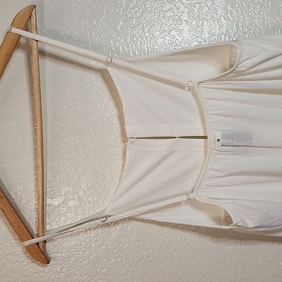 Hurley Solid Button Down Tiered Midi Dress - Picture 7 of 10